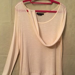 High/Low Cream Blouse